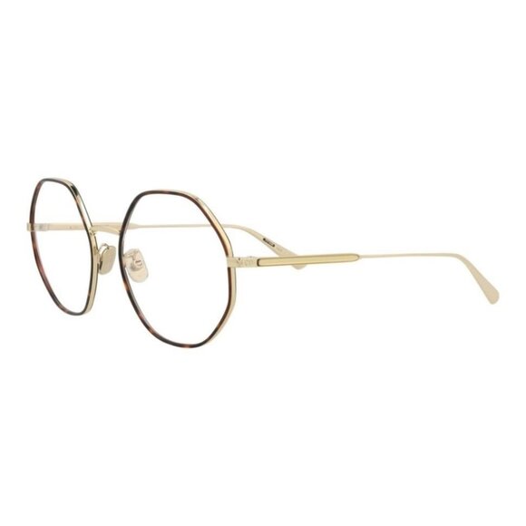 Dior Womens Round/Oval Gold Gold Transparent Fashion Designer Eyewear - Picture 1 of 4